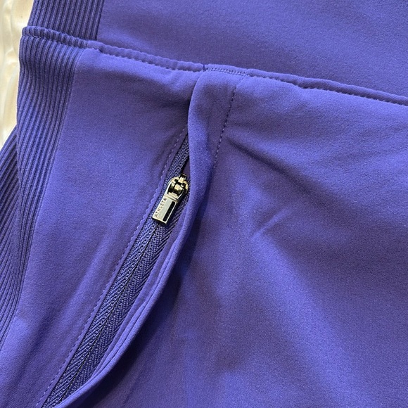 Athleta Brooklyn Lined Mid Rise Pants 16 TALL Purple Stretch Travel Weekend Mom - Picture 8 of 8